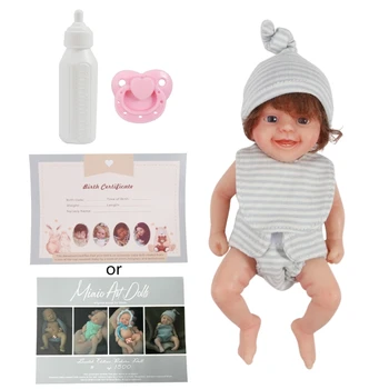 Реалистичные Куклы Для новорожденных, Силиконовая Кукла для новорожденных, Реалистичная Имитационная кукла для всего Тела, Милая Маленькая Куколка