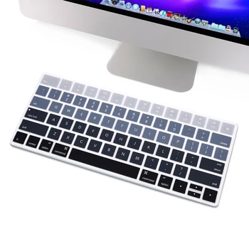 Градиентный серый силиконовый чехол для клавиатуры для iMac Magic Wireless Bluetooth Keyboard MLA22LL/A A1644 2015 Выпущена версия для США