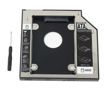 12,7 мм SATA 2nd HDD SSD Адаптер Для жесткого диска Чехол Для Dell Studio XPS 1640 1645 1647 Жесткий диск Caddy Оптом