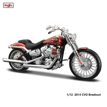 Maisto 1:12 Harley Davidson 2014 CVO Breakout Классическая статическая литая модель мотоцикла, коллекционная игрушка в подарок