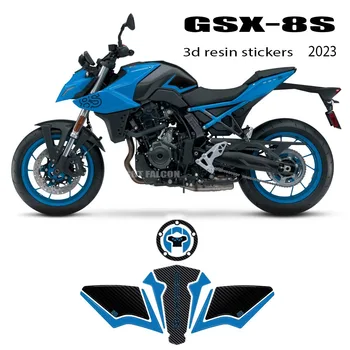 GSX 8S 2023 Аксессуары Для мотоциклов 3D Наклейка из эпоксидной смолы, защитная наклейка, наклейки Для SUZUKI GSX-8S GSX8S GSX 8S 2023