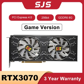 Игровая видеокарта SJS GeForce RTX 3070 8GB 256-разрядная GDDR6 HDMI * 1 DP * 3 PCIe 4.0 x16 GPU с двумя вентиляторами Настольные компьютеры 3070 placa de video