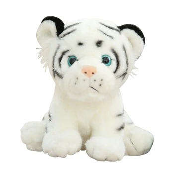 Прекрасное Новое поступление, имитирующая куклу-тигренка, плюшевая игрушка, милая кукла-сибирский тигр, Белый тигр, рэгдолл, Детский подарок на День рождения