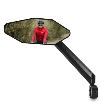 Велосипедное зеркало HD торцевые зеркала на руле мотоцикла, противоударное зеркало для электровелосипеда, стеклянные линзы, зеркала заднего вида, защищенные от царапин