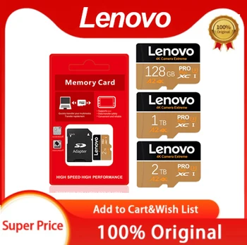 Lenovo 2TB Micro Tarjeta SD-карта 1TB 512GB 256GB Flash SD-карта памяти A2 V30 Cameracartão De Memória Для игр Nintendo Switch