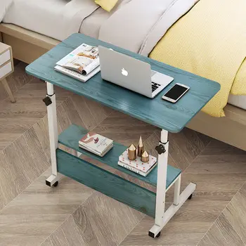 Простой стол для ноутбука, ленивая кровать, обучающий стол, простой маленький столик, обучающий столик, подвижная прикроватная тумбочка, регулируемый портативный столик для ноутбука