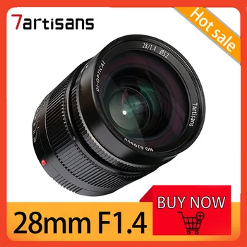 7Artisans 28 мм F1.4 Полнокадровый Объектив с Большой Диафрагмой MF для портретной и пейзажной фотосъемки Leica M/Sony A7II