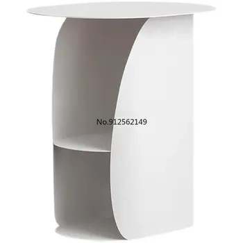 Прикроватный столик в скандинавском стиле, современный минималистичный прикроватный столик для хранения, маленький столик для домашнего хранения, полка, приставной столик, мебель