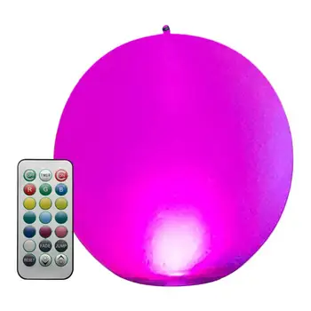 13-цветной светящийся пляжный мяч со светодиодной подсветкой IP67, водонепроницаемые игрушки для бассейна, мячи с дистанционным управлением, принадлежности для украшения вечеринки на пляже