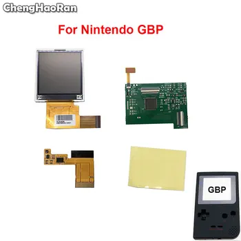 Комплекты ЖК-экранов ChengHaoRan для подсветки экрана GBP с ленточным кабелем для консоли Nintendo GBP LCD Screen High Light Gamepad