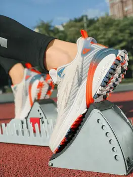 Студенческая тренировочная обувь, дышащие спортивные специальные кроссовки для бега, обувь для легкой атлетики, мужская и женская спортивная обувь для прыжков в длину стоя