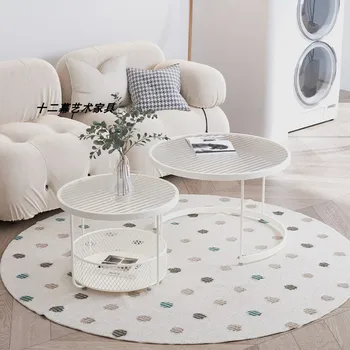 Скандинавские круглые журнальные столики, минималистичные роскошные кемпинговые белые журнальные столики, Мебель для спальни, Японская Меса, вспомогательный салон для дома