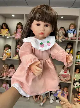 Готовая кукла Bebe Reborn 55 см Reborn Baby Для всего тела, Мягкий Силикон, Реалистичная Принцесса, игрушка для малышей, подарок На День Рождения