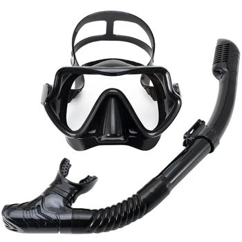 Силиконовая юбка для взрослых, маска для подводного плавания, профессиональная маска для подводного плавания с трубкой, очки для подводного плавания, легкое дыхание