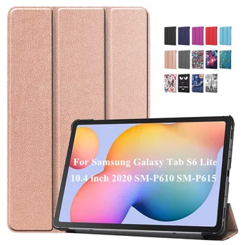 Чехол для Samsung Galaxy Tab S6 Lite SM-P610 SM-P615 Складная Подставка Жесткий ПК Задняя Крышка Планшета для Funda Galaxy Tab S6 Lite Case
