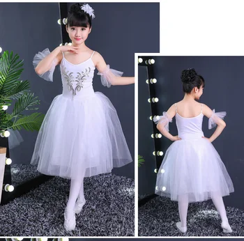 Романтическое платье, Детский Классический балет, Детские костюмы 