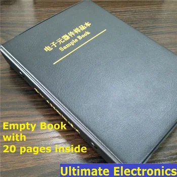 Пустая книга образцов на 20 страницах (пустые страницы) Для электронных компонентов 0402/0603/0805/1206 SMD