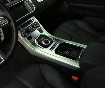 Для Land Rover Range Rover Evoque 2012-2018, ABS Матовая отделка Центральной консоли, панель переключения передач, накладка