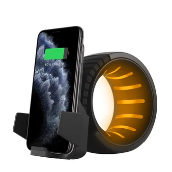 Многофункциональный мини-ночник, беспроводная подставка для быстрого зарядного устройства, регулируемый чехол для Sumsung Galaxy Note iPhone 12 11 X