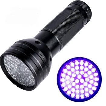 УФ-Фонарик 51LED UV Light 395-400nm LED 3 Режима Затемнения Для Осмотра ювелирных изделий Ультрафиолетовая Лампа с Подсветкой для Ухода за домашними животными