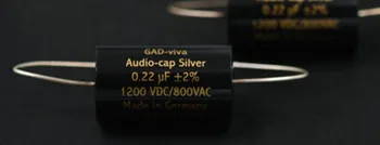 1шт Немецкий оригинальный ламповый усилитель GAD Silver 1200V с частотным разделением, аудио конденсатор из серебряной фольги, Бесплатная доставка
