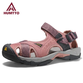 HUMTTO/ Летние сандалии, женская быстросохнущая пляжная обувь для женщин, 2022, Дышащие женские дизайнерские роскошные брендовые уличные женские сандалии