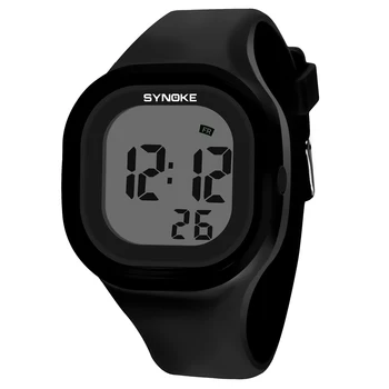 Женские часы Для девочек, цифровые часы SYNOKE, бренд 50 м, водонепроницаемые 44 мм, спортивные военные студенческие цифровые часы Для мальчиков, Детские часы