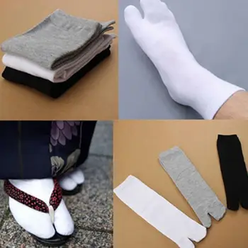 Прямая поставка!! 1 пара носков унисекс, японское кимоно, сандалии-шлепанцы, носки с разрезным носком, Tabi Ninja Geta