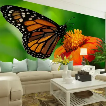 beibehang цветок бабочка наклейка papel de parede 3d обои для стен 3 d бабочка дизайн узор фотообои наклейки бумага