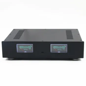 Усилитель звука V1000 HiFi Home Audio класса D Высокой мощности 1000 Вт Стерео 2.0 двухканальный усилитель с VU-метром