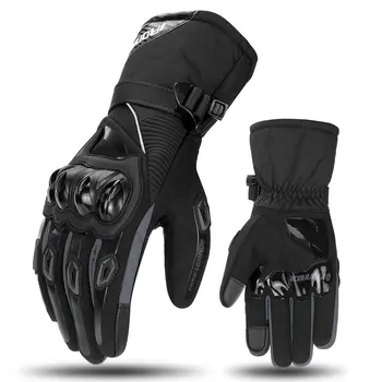 HEROBIKER/ Зимние мотоциклетные перчатки, водонепроницаемые теплые мотоциклетные перчатки с сенсорным экраном, перчатки для езды на мотоцикле, защитные перчатки для мотокросса