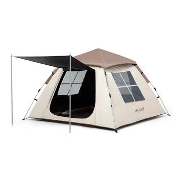 Палатка Автоматическая Для Кемпинга На природе, Портативный Складной, полностью защищенный от дождя Плюс толстый черный загар