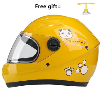 2021 Детский мотоциклетный шлем с полным лицом, четырехсезонный мотоциклетный шлем для мальчиков и девочек 3-12 лет
