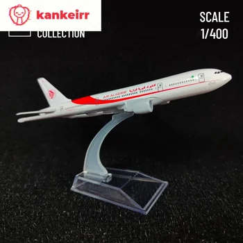 Металлическая модель самолета Air Algerie B777 в масштабе 1: 400, Авиационный коллекционный Миниатюрный орнамент, отлитый под давлением, Сувенирные игрушки