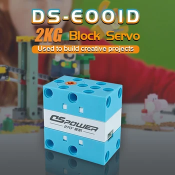 DSpower 2 кг 270 ° 6,0 ~ 9,0 В постоянного тока Программируемый Строительный Блок Сервопористый Бит С Двунаправленным Выходным Программированием для Игрушки-робота Rc