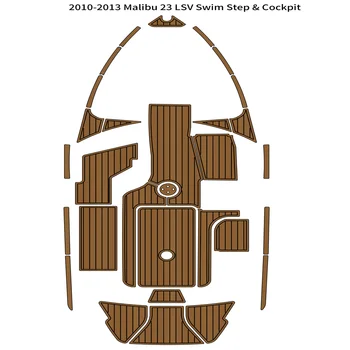 2010-2013 Malibu 23 LSV Плавательная платформа Кокпит Для лодки Из вспененного тика EVA