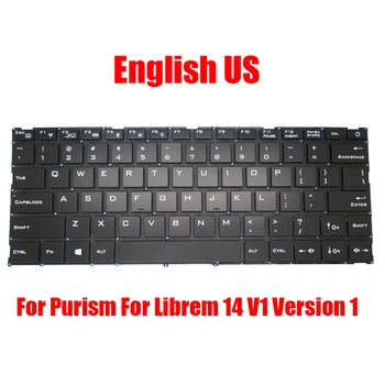 Сменная клавиатура для ноутбука Purism для Librem 14 V1 Версии 1 L14V1-01 Английская американская черная без подсветки Новая