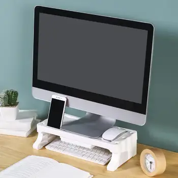 Многофункциональная подставка для монитора Компьютера Подставка для клавиатуры Телефона Подставка для планшета Компьютерный стол С ящиком для хранения
