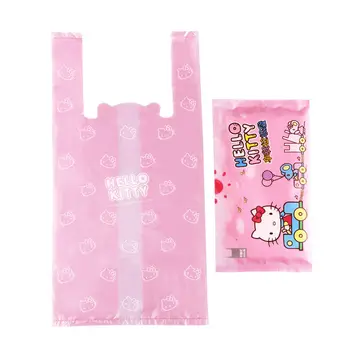 Автомобильный мешок для мусора Sanrio, аксессуары Hello Kittys, милый аниме-кавайный утолщенный бытовой настольный пластиковый пакет, игрушки для девочек в подарок