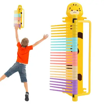 Детский тренажер для прыжков, сенсорное оборудование для прыжков в высоту, Игрушечное оборудование для тренировок в высоту с таблицей сравнения роста детей, игрушка для упражнений