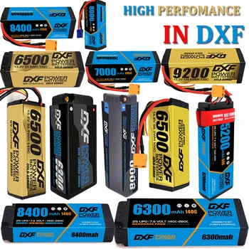 DXF Lipo 4S 6S Battery15.2V 9200mAh 7000mah 6500mah 6200mah 5200mah 130C 100C 80C для радиоуправляемого Автомобиля Грузовик Evader BX Truggy 1/8 Багги
