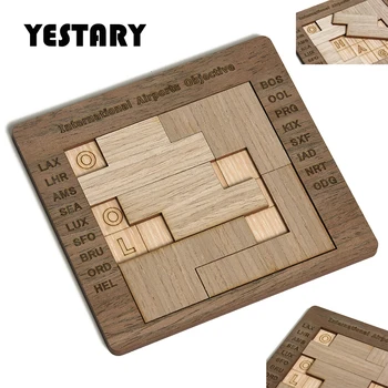 YESTARY Посадочный талон, 3D Деревянные игрушки-головоломки, головоломка для мозга, Настольные игры, головоломка высокой сложности, игрушка для взрослых, подарок