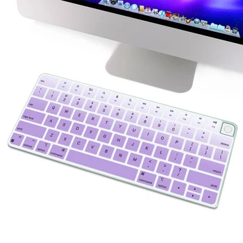 Для Apple Magic Keyboard Cover (выпуск 2021 года) A2450 A2449 Наклейки iMac Keyboard Protector Силиконовый чехол для клавиатуры Bluetooth Новый