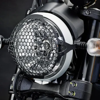 Защитная Решетка фары Для Мотокросса Головной свет Крышка Решетки Лампы Для Ducati Scrambler Nightshift 2021 2022 Значок Скремблера 2019-2022