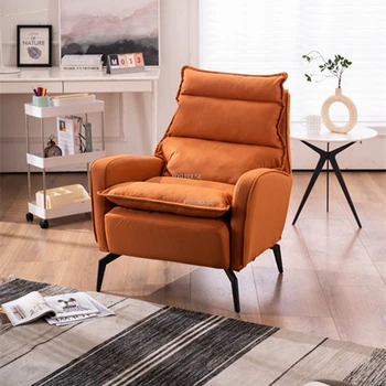 Тканевые стулья для гостиной в скандинавских Технологиях, Итальянское Кресло-диван для Отдыха, Роскошный Дизайнерский Ленивый Диван с высокой спинкой, Мебель для дома