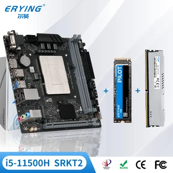 Материнская плата ERYING Gaming PC с встроенным процессорным ядром i5 11500H i5-11500H SRKT2 (без ES) + 1 шт. оперативной памяти 16 ГБ 3200 МГц + 512 ГБ SSD NVMe M.2