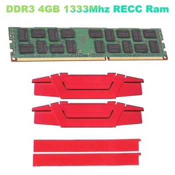 Память DDR3 4 ГБ 1333 МГц RECC Ram + Охлаждающий Жилет PC3L-10600R 240Pin 2RX4 1,5 В REG ECC Memory RAM Для материнской платы X79 X58