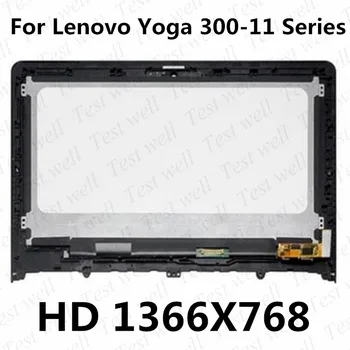 11,6 дюймов Для Lenovo Flex 3 11 Flex 3-11 YOGA 300 11 Yoga 300-11 Светодиодный ЖК-дисплей с сенсорным экраном и Цифровым Преобразователем в Сборе + Рамка/Рамка HD 1366*768