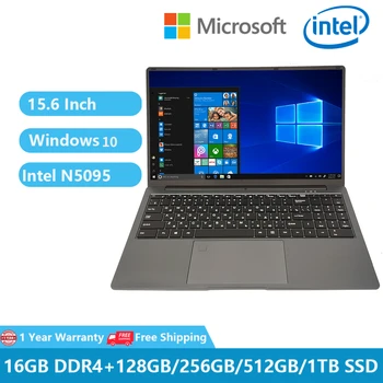 2023 Офисные Ноутбуки Игровые Windows 10 Школьные Дешевые Складные Ноутбуки 15,6 Дюймов Intel Celeron N5095 16G RAM 1TB Dual WiFi