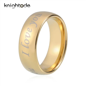 Кольца Из Карбида вольфрама Золотого Цвета, Обручальное кольцо 
